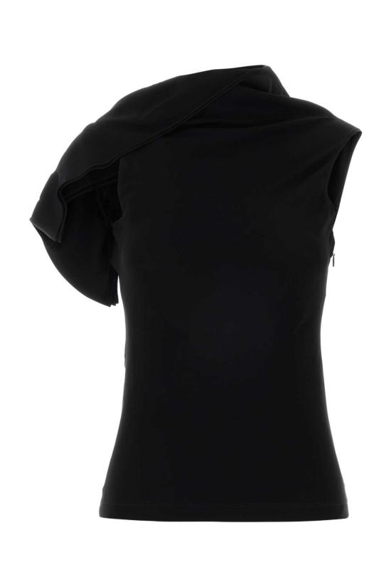  로에베 블라우스 스트레치 캐디 탑 블랙