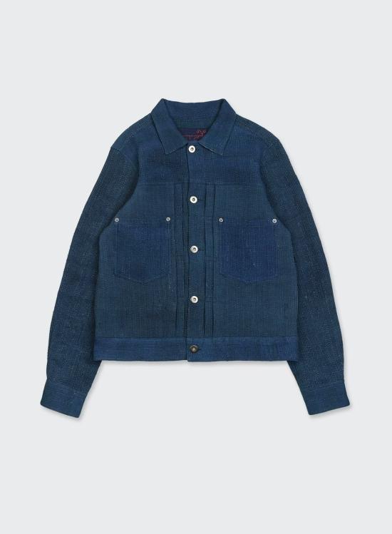  카르도 데님 자켓 크래프트 마빈 트러커 재킷 빈티지 칸타 인디고 - KARDO