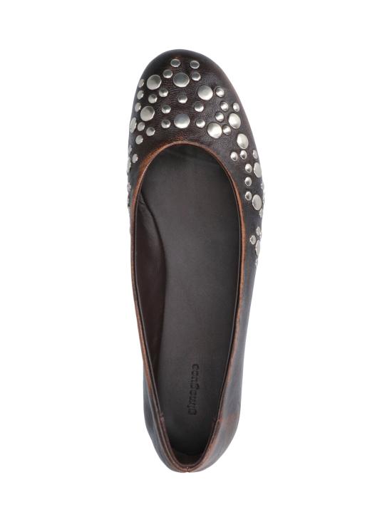 26SS 기마구아스 플랫 슈즈 BAILARINA STUDS FADED BROWN Brown - GIMAGUAS