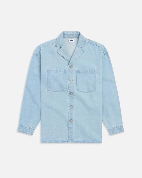  크로스트 데님 팬츠 데님 캠프 셔츠