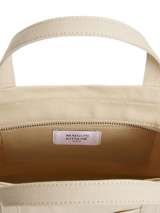 26SS 메종키츠네 폭스 헤드 스몰 토트백 LW05103 WW01070432 Beige - MAISON KITSUNE