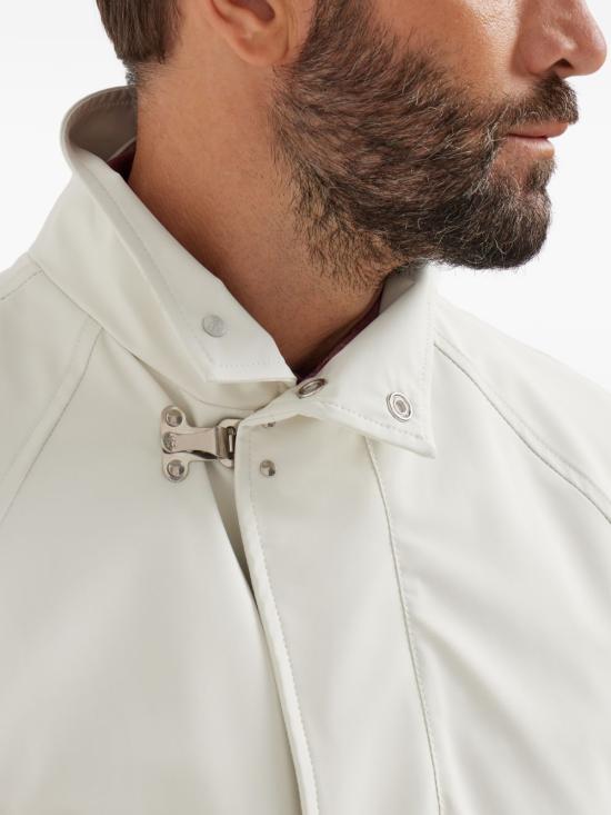 26SS 브루넬로 쿠치넬리 언라인드 멤브레인 나일론 필드 재킷 MZ4266578 C1849 Beige - BRUNELLO CUCINELLI