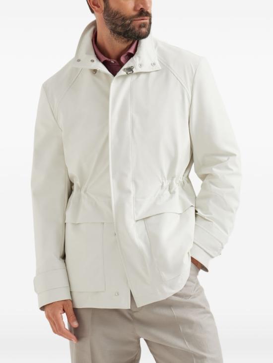 26SS 브루넬로 쿠치넬리 언라인드 멤브레인 나일론 필드 재킷 MZ4266578 C1849 Beige - BRUNELLO CUCINELLI