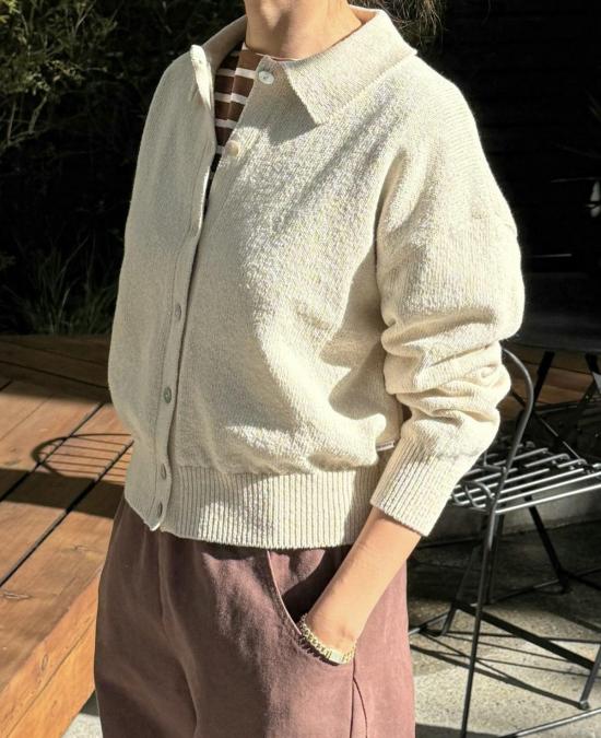  르 본 숍 가디건 르 본샵 더 클럽 카디건 네이처 - Le Bon Shoppe