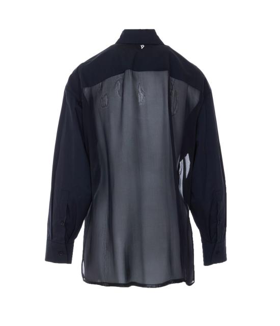  돈답 블라우스 돈덥 셔츠 블랙 - DONDUP