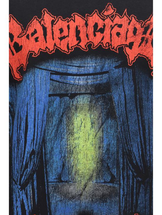 26SS 발렌시아가 반팔 티셔츠 764235 TUVD5 1000 Black - BALENCIAGA