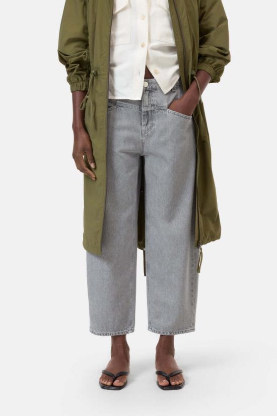  클로즈드 데님 팬츠 스토버 X Mg 데님 배럴 진 미드 그레이 - CLOSED