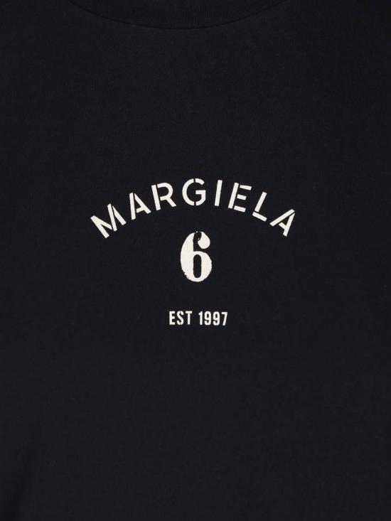 26SS MM6 메종마르지엘라 반팔 티셔츠 S62GD0216 M20048 900 Black - MM6 MAISON MARGIELA