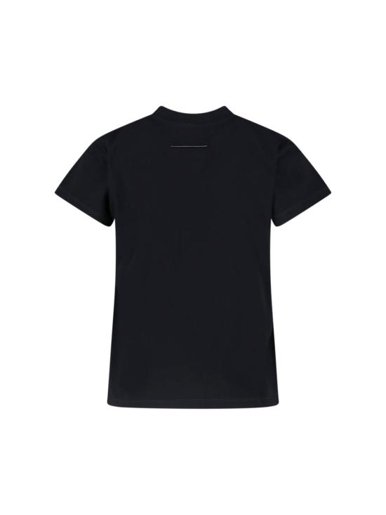26SS MM6 메종마르지엘라 반팔 티셔츠 S62GD0216 M20048 900 Black - MM6 MAISON MARGIELA