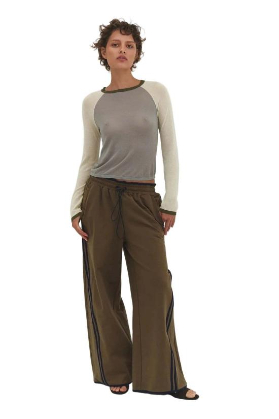  파이드 미 나우 스웨터 Find Me Now Mirinae Raglan Top Matcha Mel - FIND ME NOW