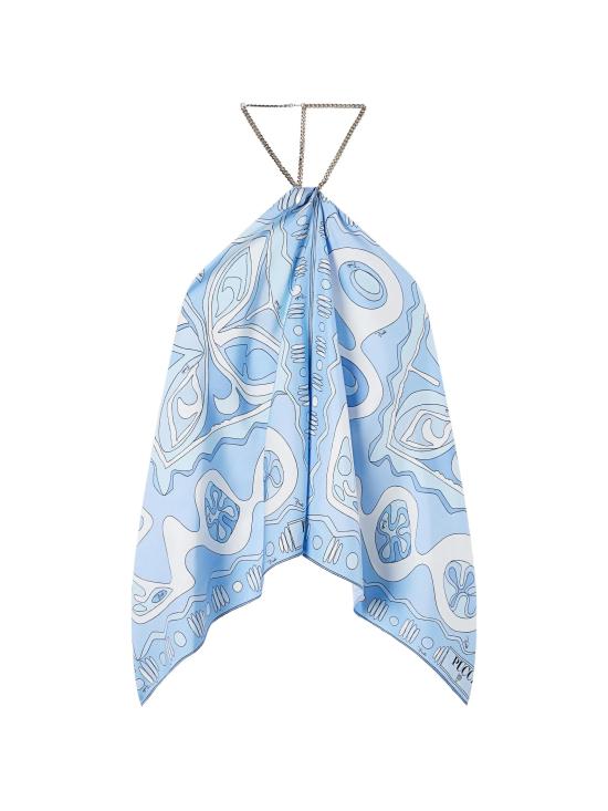 26SS 에밀리오푸치 블라우스 6HRM306H890 P59 Clear Blue