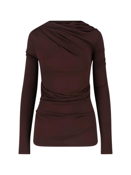 26SS 엔타이어 스튜디오 긴팔 티셔츠 ESSS26TO02243 C737 Brown