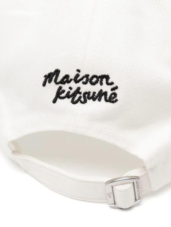  메종키츠네 모자 메종 키츠네 폭스 헤드캡 화이트 - MAISON KITSUNE