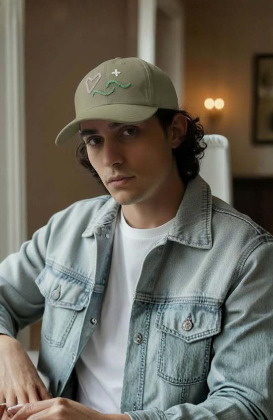  C. GRASSI 볼캡 C. Grassi 에너지 프로젝트 사랑과 빛 , 수공예 천연 크리스탈 비즈 장식 - OTHER BRANDS