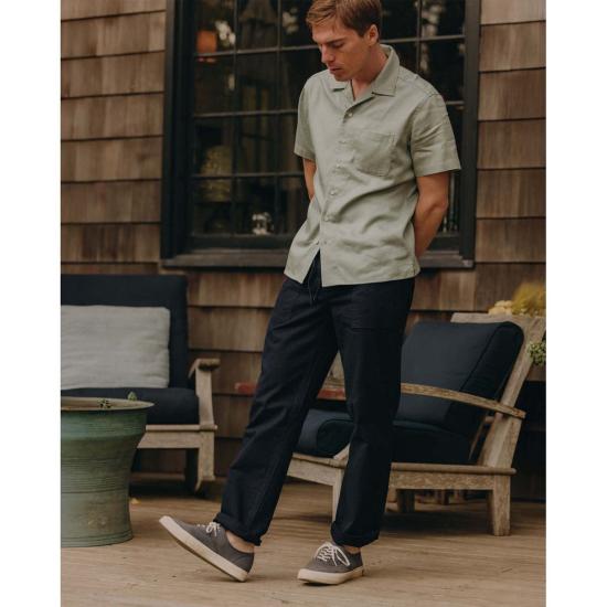  테일러 스티치 트레이닝/조거 팬츠 브레이크워터  린스드 인디고 립스톱 - TAYLOR STITCH