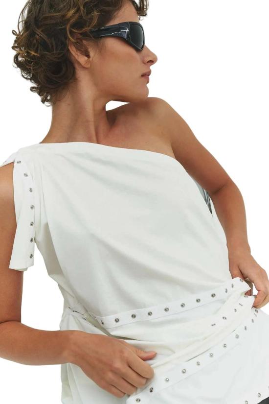  파이드 미 나우 블라우스 Find Me Now Lua Snap 멀티웨어 드레스/탑 밀크 - FIND ME NOW