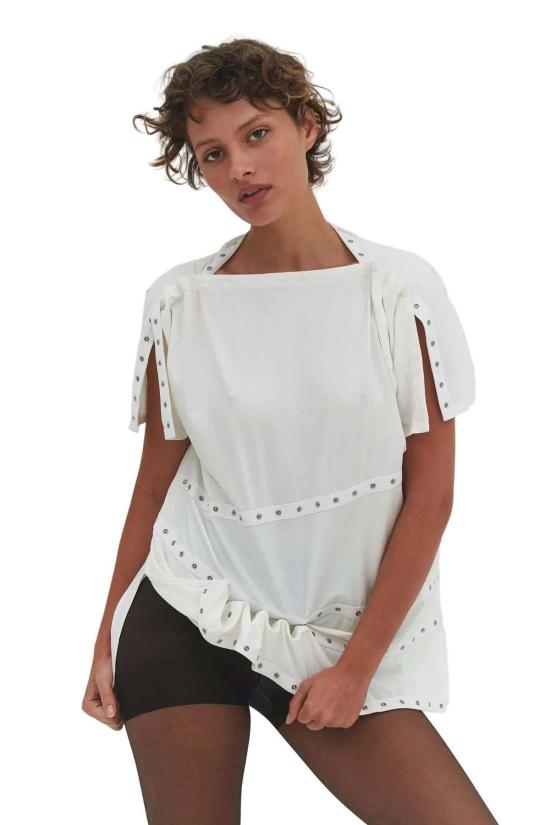  파이드 미 나우 블라우스 Find Me Now Lua Snap 멀티웨어 드레스/탑 밀크 - FIND ME NOW