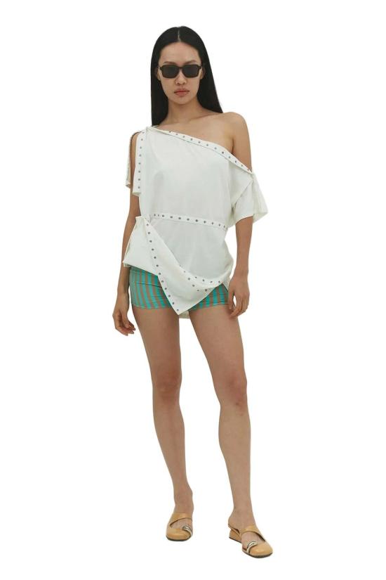  파이드 미 나우 블라우스 Find Me Now Lua Snap 멀티웨어 드레스/탑 밀크