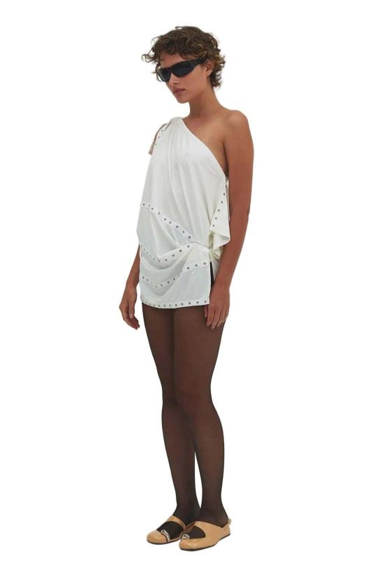  파이드 미 나우 블라우스 Find Me Now Lua Snap 멀티웨어 드레스/탑 밀크 - FIND ME NOW