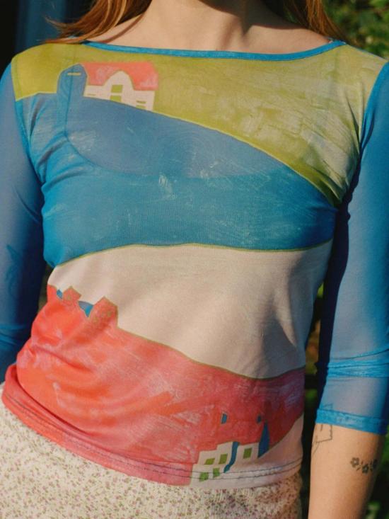  리사 세이즈 가 긴팔 티셔츠 아든 코티지 리치몬드 탑 - LISA SAYS GAH