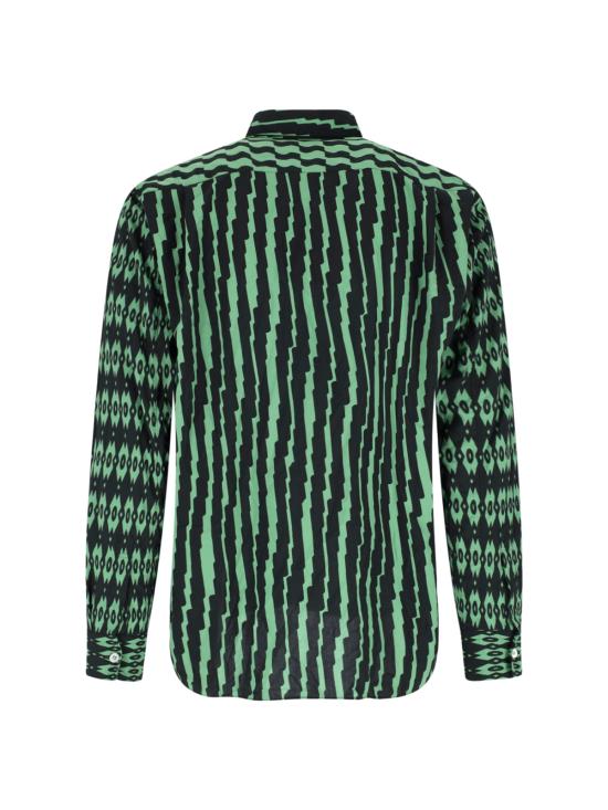 26SS 꼼데가르송 긴팔 셔츠 PQ B007 S26 Green - COMME DES GARCONS