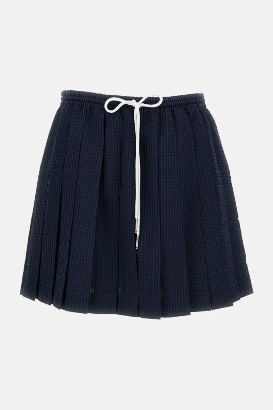  톰브라운 숏 스커트 톰 브라운 플리츠 스커트 블루 - THOM BROWNE