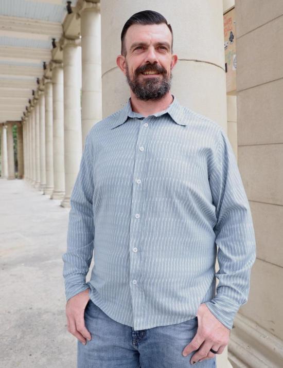  Passion Lilie 셔츠 Bleu 버튼다운 셔츠 - OTHER BRANDS