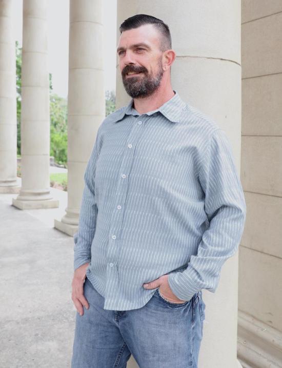  Passion Lilie 셔츠 Bleu 버튼다운 셔츠 - OTHER BRANDS