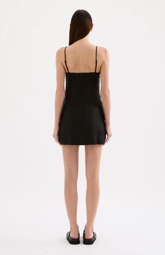  Nude Lucy 숏 원피스 누드 루시 라니 린넨 미니 드레스 블랙 - OTHER BRANDS