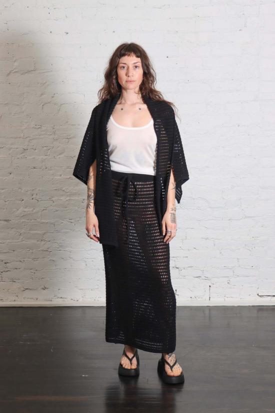  로렌 마누지안 머플러/스카프 로렌 마누기안 네트 랩 스카프 - LAUREN MANOOGIAN