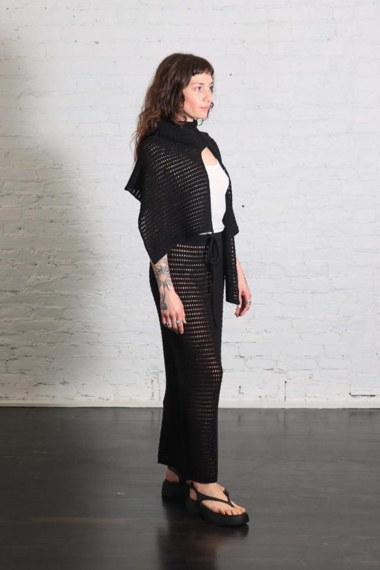  로렌 마누지안 머플러/스카프 로렌 마누기안 네트 랩 스카프 - LAUREN MANOOGIAN