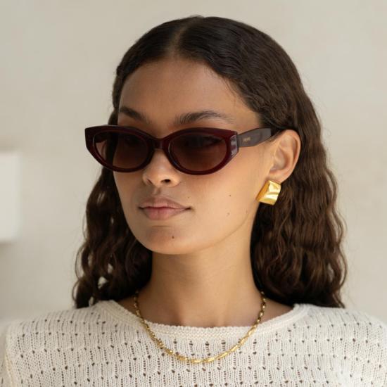  프레어스 아이웨어 안경 프레이어스 아이웨어 아멜리 아세테이트 캣아이 선글라스 - FREYRS EYEWEAR