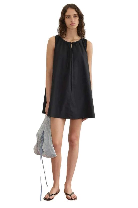  데이지 스튜디오 숏 원피스 Deiji Studios 드로코드 드레스 블랙