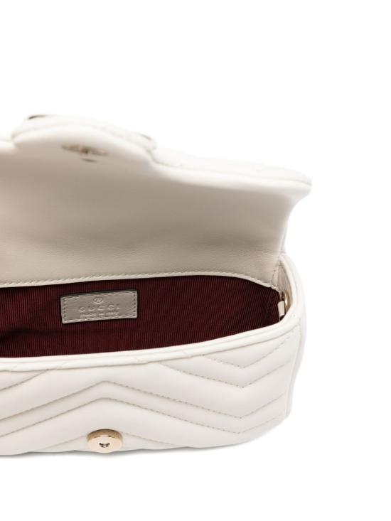 26SS 구찌 GG 마몽 미니 숄더백 841290 AAFAX9050 White - GUCCI