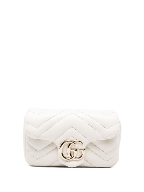 26SS 구찌 GG 마몽 미니 숄더백 841290 AAFAX9050 White