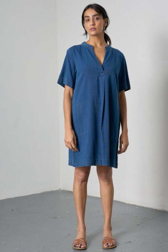  비비코 데님 원피스 렌 드레스 텍스처드 데님 - BIBICO