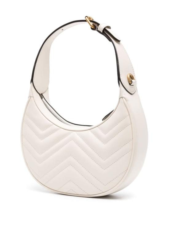 26SS 구찌 GG 마몽 하프문 쉐이프 미니백 699514 DTDHT9022 White - GUCCI