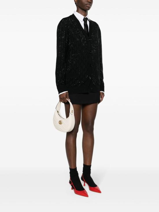 26SS 구찌 GG 마몽 하프문 쉐이프 미니백 699514 DTDHT9022 White - GUCCI