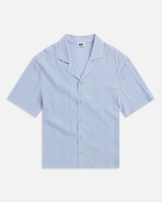  크로스트 셔츠 체크무늬 볼링