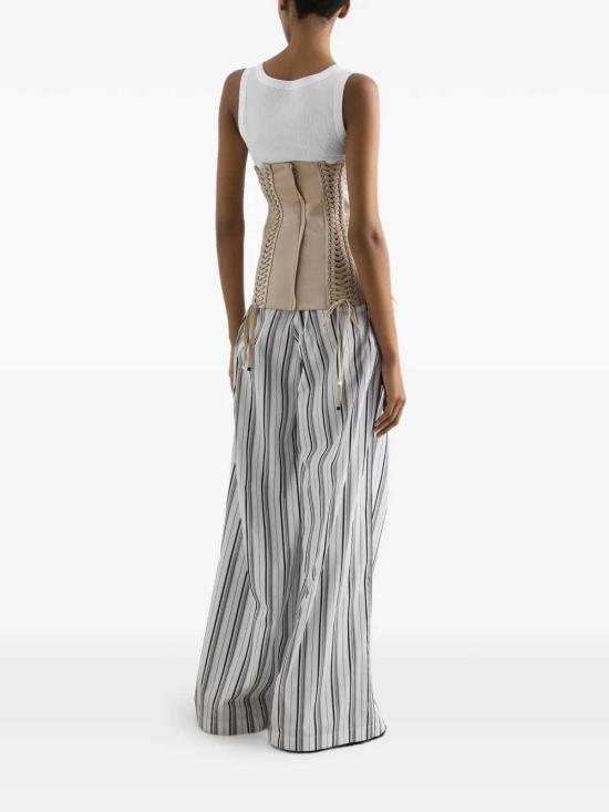 26SS 돌체앤가바나 립 크롭 탱크탑 F8W40TFU7AV W0001 BIANCO NATURALE - DOLCE & GABBANA