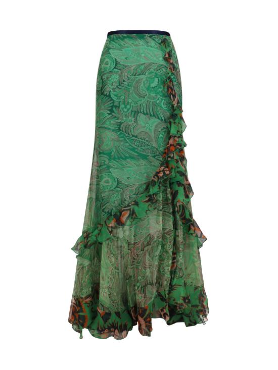 26SS 에트로 롱 스커트 WRFA019899SA1Q7 X0892 GREEN