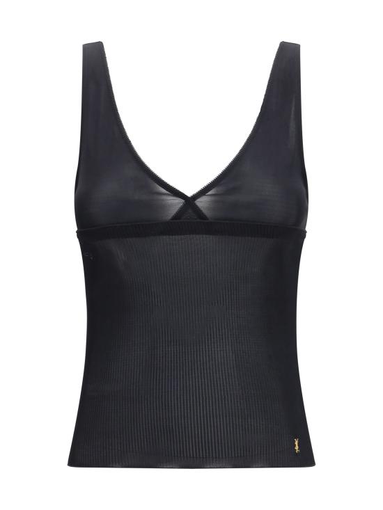 26SS 생로랑 민소매 티셔츠 867257Y37SM 1000 BLACK