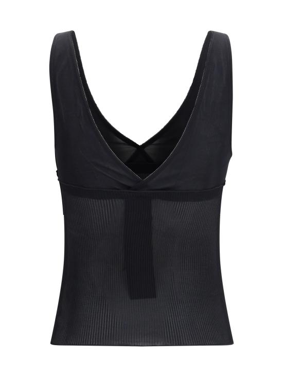 26SS 생로랑 민소매 티셔츠 867257Y37SM 1000 BLACK - SAINT LAURENT