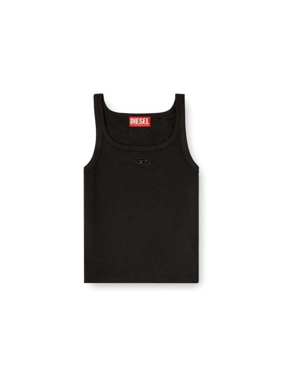  디젤 민소매 티셔츠 T 와이프 Od 골지 면 탱크탑 블랙