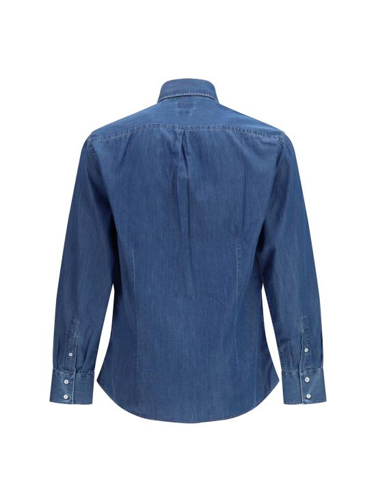 26SS 브루넬로 쿠치넬리 긴팔 셔츠 MR6831718 C003 BLUE - BRUNELLO CUCINELLI