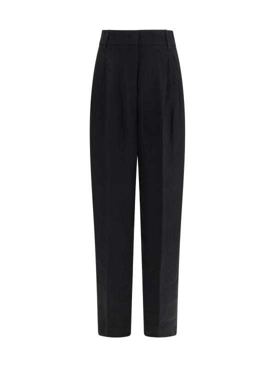 26SS 막스마라 스튜디오 스트레이트 팬츠 2616131032600 011 BLACK