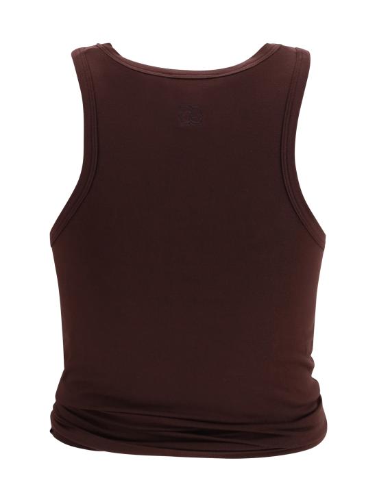 26SS 마그다뷰트림 민소매 티셔츠 166526 BROWN - MAGDA BUTRYM