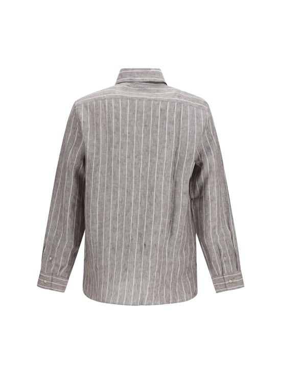 26SS 브루넬로 쿠치넬리 긴팔 셔츠 MA6860627 C146 BEIGE - BRUNELLO CUCINELLI