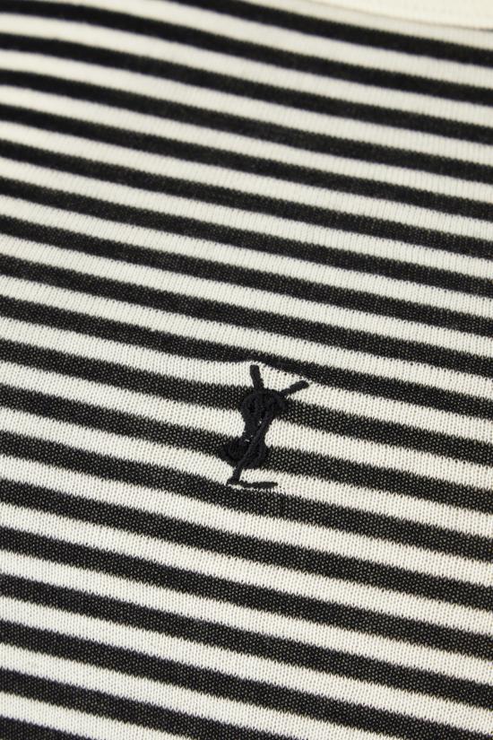 26SS 생로랑 민소매 티셔츠 832278Y37ZN 1077 NOIR NATUREL - SAINT LAURENT
