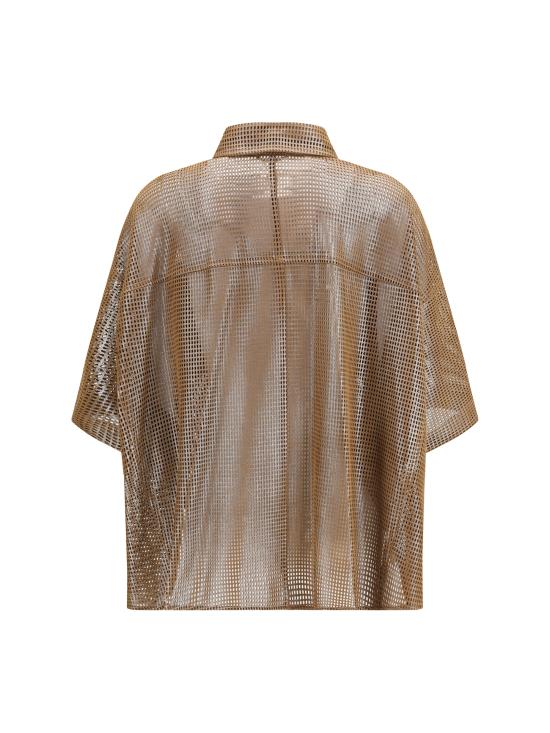 26SS 브루넬로 쿠치넬리 셔츠 MPSHY7956 C4275 BROWN - BRUNELLO CUCINELLI